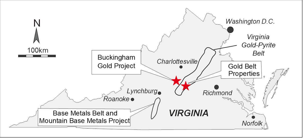 Figure 1. Location of proposed work areas, Virginia, USA.
